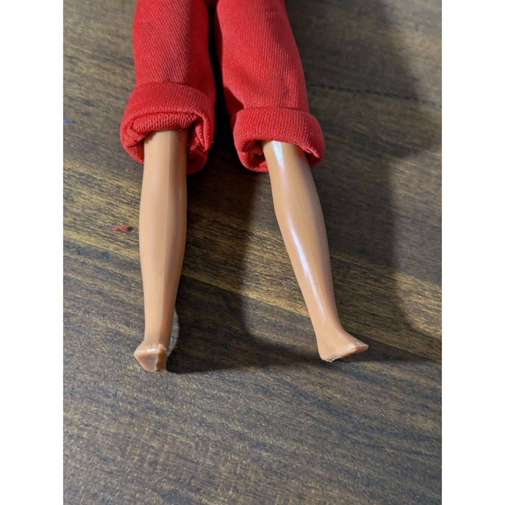 Vintage 70s Mattel Skipper Doll Blonde Bangs Blue Eyes Red Jumpsuit Retro⁠ - Picture 6 of 14